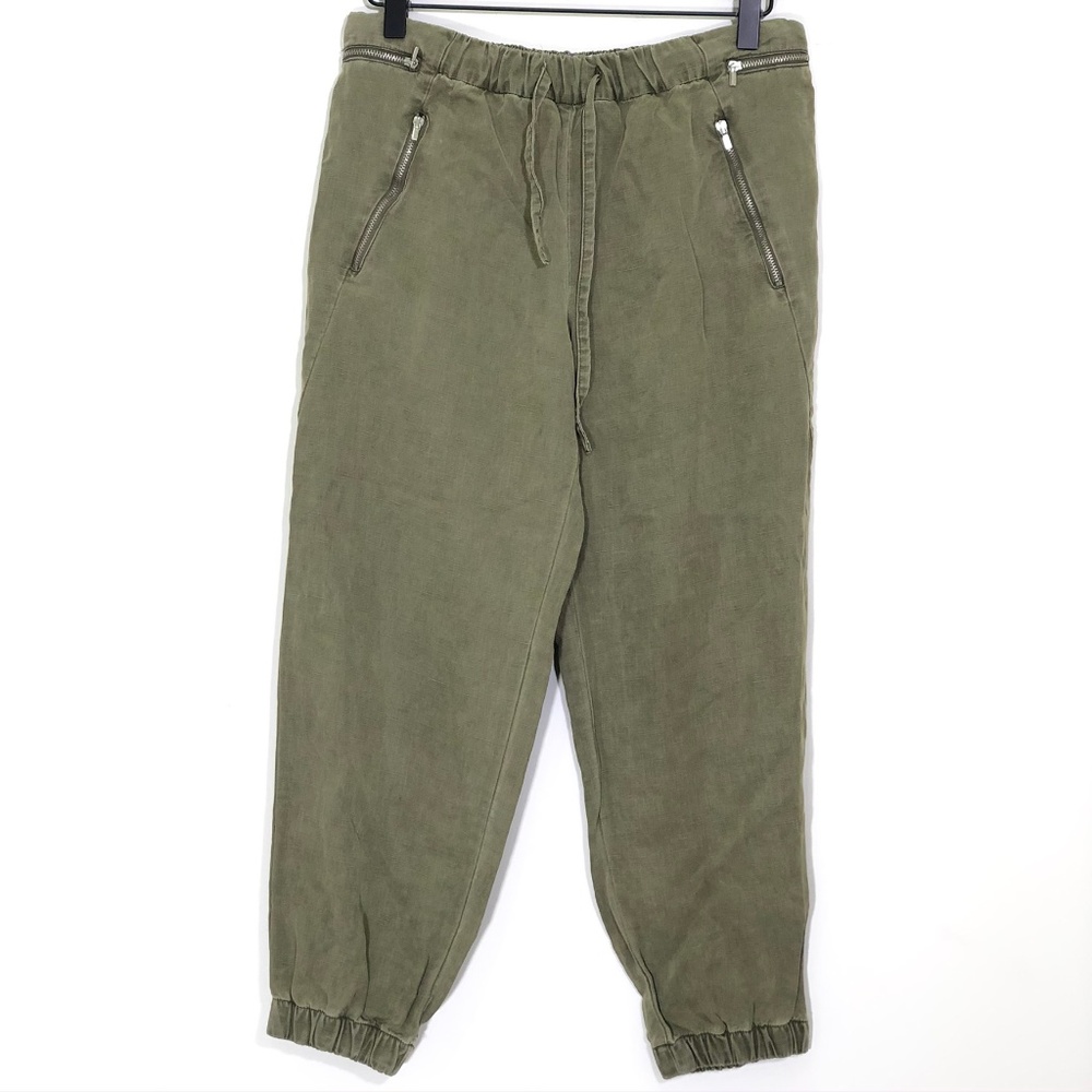 Zara Woman Premium Denim Cropped Jogger Pants